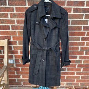 NWT New Wool Plaid Banana Republic Coat - Small